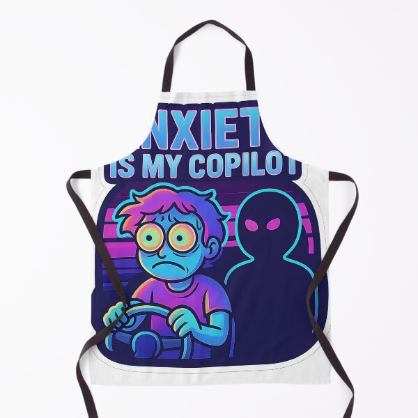 Item preview, Anxiety is My Copilot designed and sold by Throwback Trends.