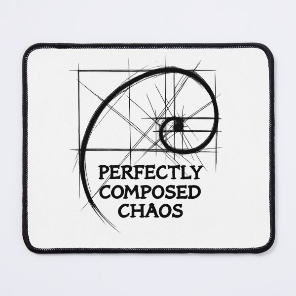 Item preview, Perfectly Composed Chaos – Fibonacci Spiral Pencil Sketch designed and sold by Krystian Zielinski.