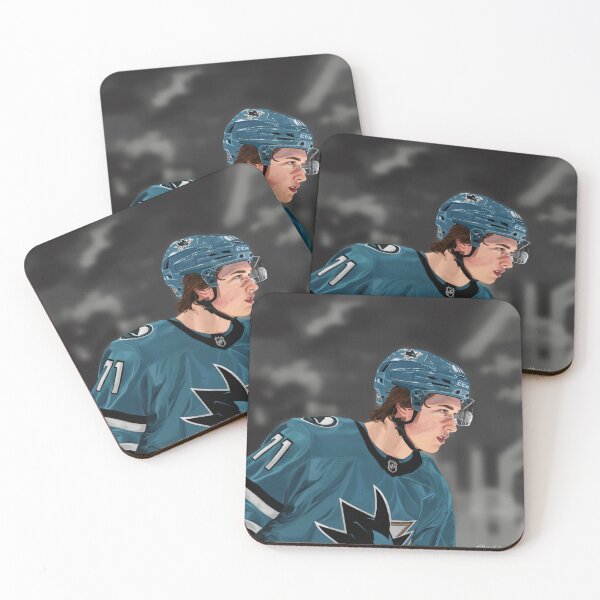 Item preview, “the future is teal” macklin celebrini portrait designed and sold by notbelovd.