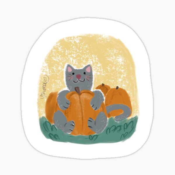 Item preview, Pumpkin Kitty designed and sold by YthomasArt.