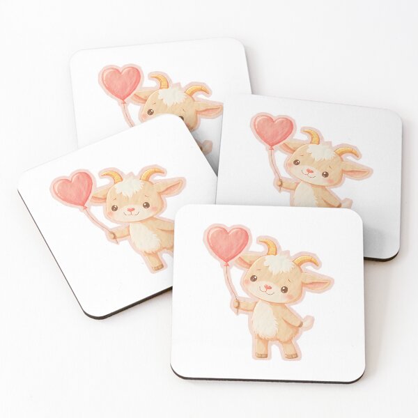 Item preview, Cute Baby Goat Kawaii Pastel Sticker designed and sold by StickySarcasm.