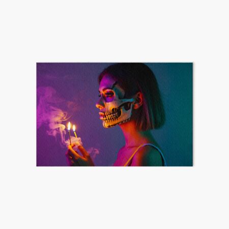 Item preview, “Lit” (skull with match in mouth) designed and sold by Tamara Lynn Art and Designs.