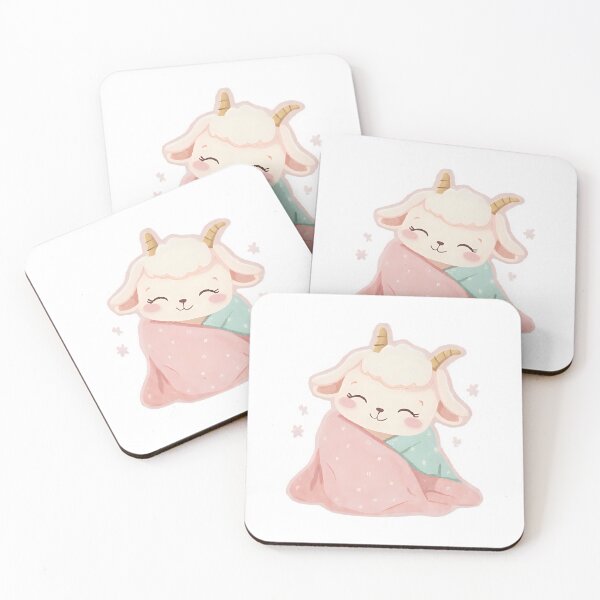 Item preview, Copy of Copy of Cute Baby Goat Kawaii Pastel Sticker designed and sold by StickySarcasm.