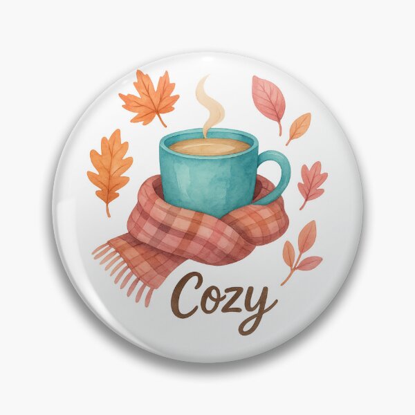 Item preview, Cozy Autumn Vibes – Watercolor Mug, Scarf & Fall Leaves Illustration designed and sold by Joyloom.