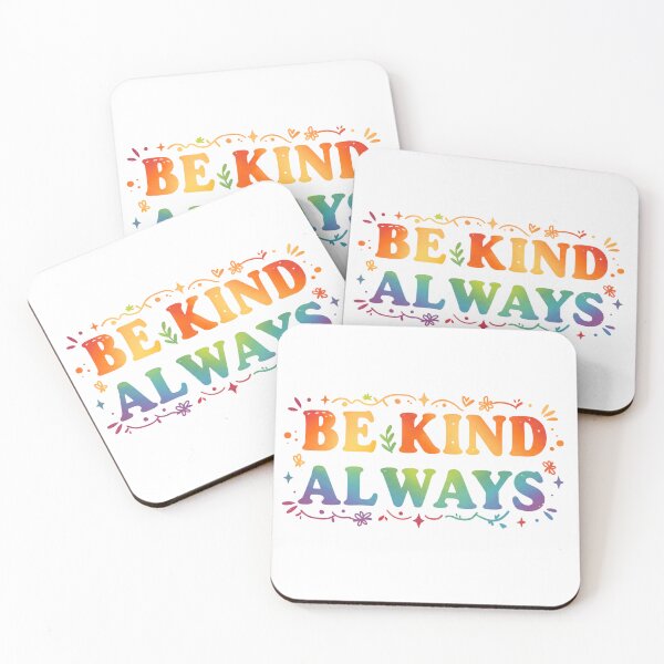 Item preview, Be Kind Always – Boho Rainbow Positivity  designed and sold by FitEnvy.