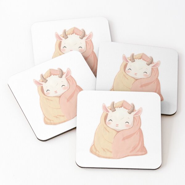 Item preview, Cute Baby Goat Kawaii Pastel Sticker designed and sold by StickySarcasm.
