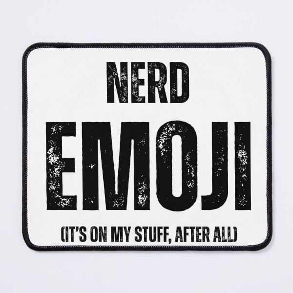 Item preview, Nerd Emoji | Distressed Bold Text Graphic for Geeks & Smart-Alecs Alike designed and sold by Wooden Pants Creations.
