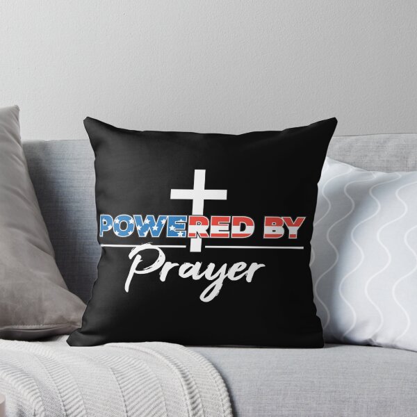 Item preview, USA - Powered by Prayer - White Text designed and sold by PatriotPro.