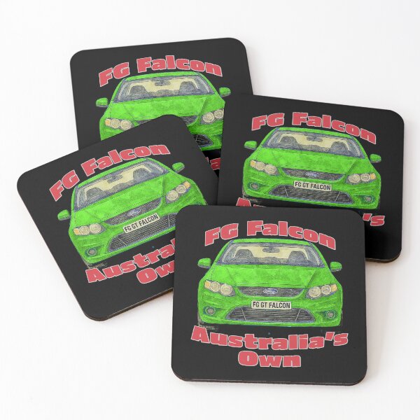 Item preview, FG GT Falcon green front view Australias Own artwork designed and sold by Michael van der Hoorn.
