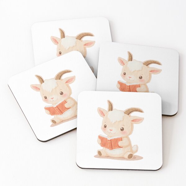 Item preview, Cute Baby Goat Kawaii Pastel Sticker designed and sold by StickySarcasm.