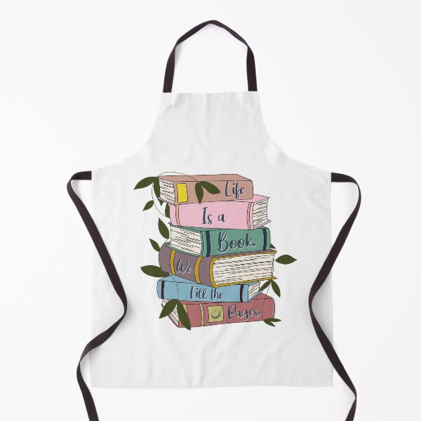 Item preview, “Life Is a Book” Stacked Book Illustration designed and sold by CmpsDesigns .