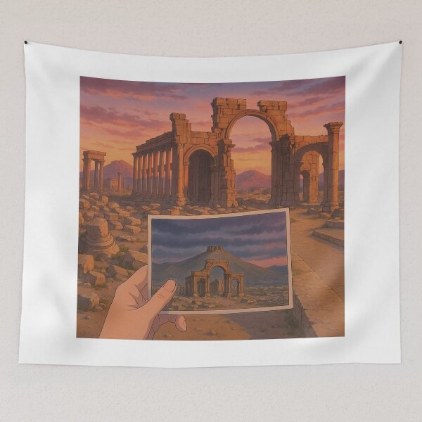 Item preview, Drawing of the Arch of Triumph in Palmyra designed and sold by  Bride of the desert.