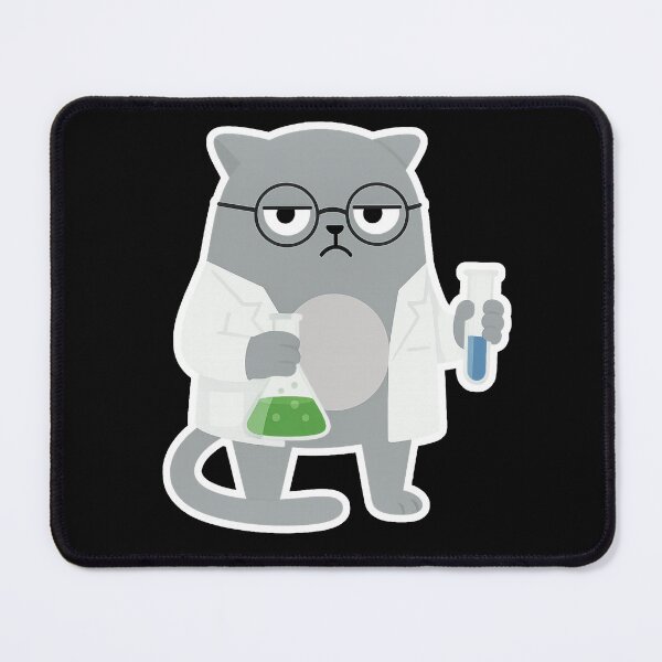 Item preview, Grumpy Scientist Cat designed and sold by Jendrik1507.