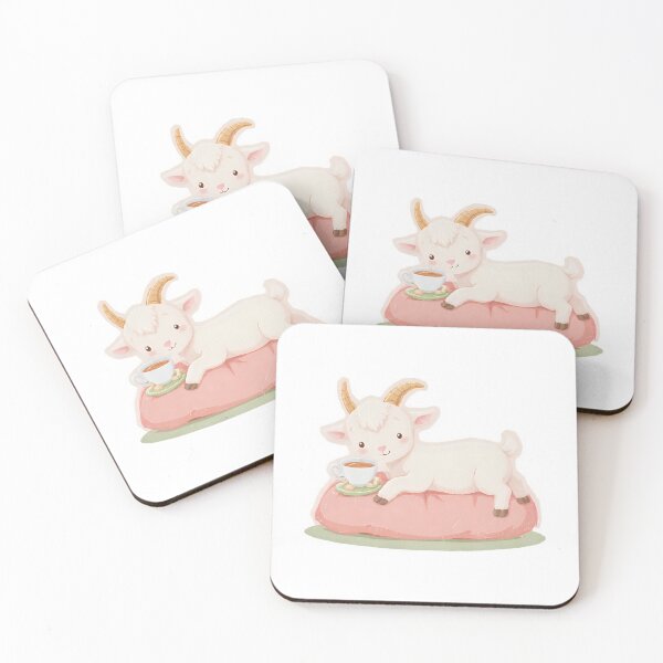 Item preview, Copy of Cute Baby Goat Kawaii Pastel Sticker designed and sold by StickySarcasm.