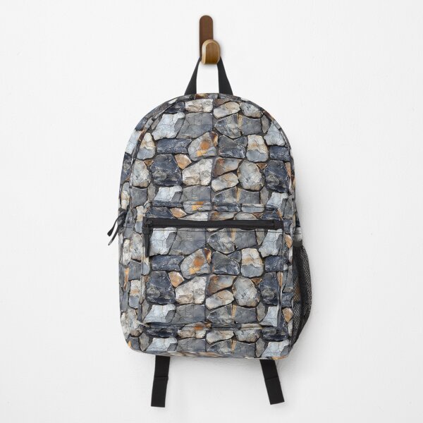 Item preview, Rugged Natural Stone Wall with Earthy and Grey Tones designed and sold by NTGUILTY.