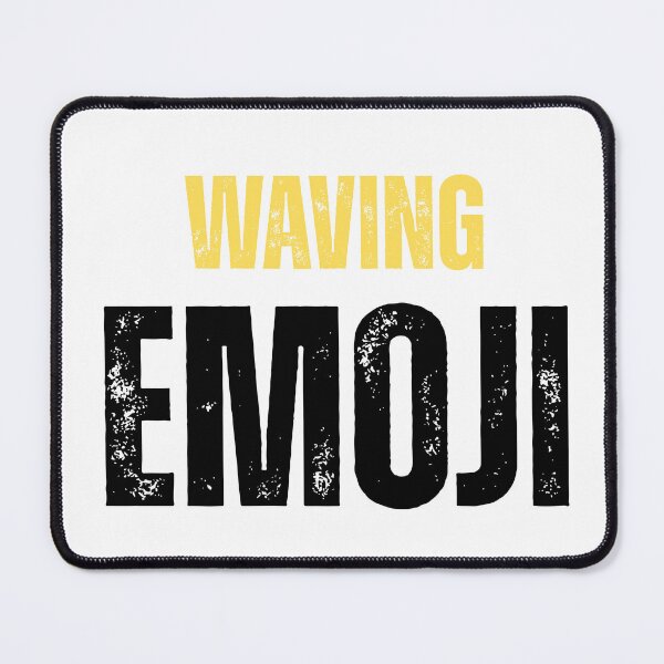 Item preview, Waving Emoji | Distressed Bold ‘Hello’ Graphic for Friendly & Positive Vibes designed and sold by Wooden Pants Creations.