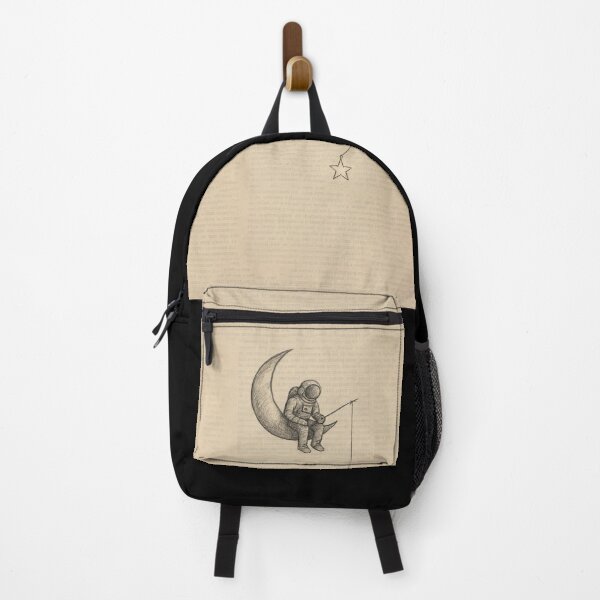 Item preview, Astronaut Fishing for Stars | Surreal Vintage Sketch Art designed and sold by SpinRelic.