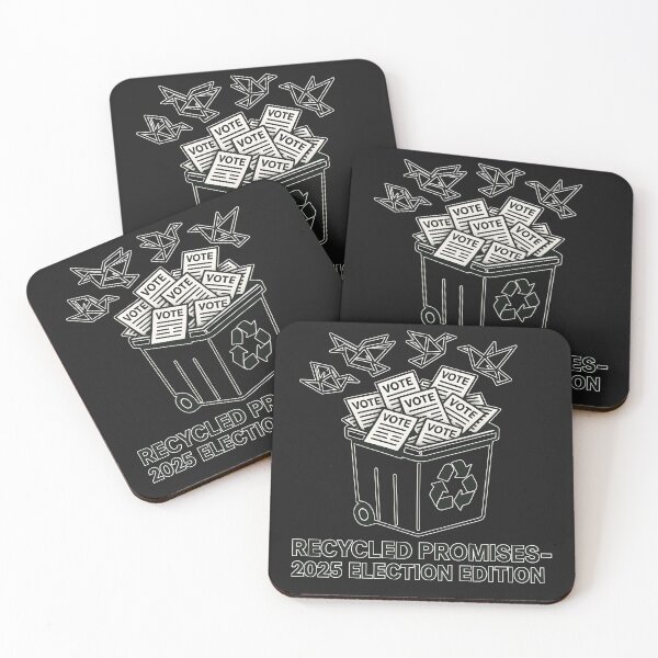 Item preview, Recycled Promises 2025 – Political Satire Election Design designed and sold by VoidBloom Studio.