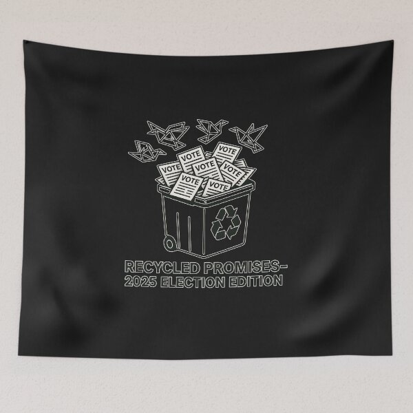 Item preview, Recycled Promises 2025 – Political Satire Election Design designed and sold by VoidBloom Studio.