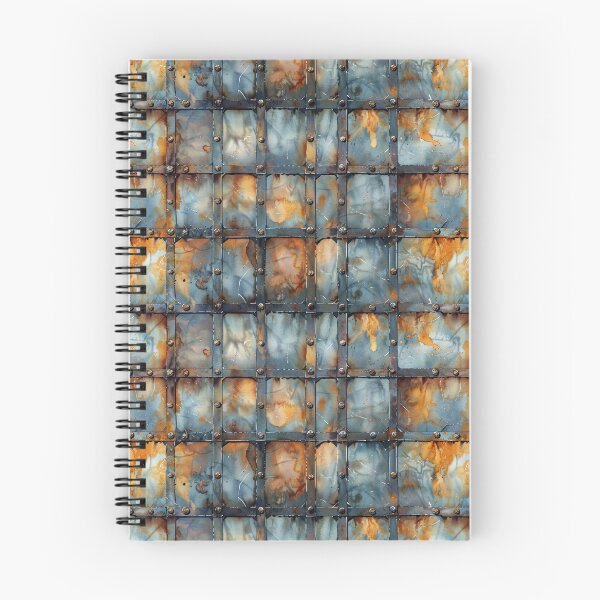 Item preview, Rusted Metal Plates with Rivets and Grid designed and sold by NTGUILTY.