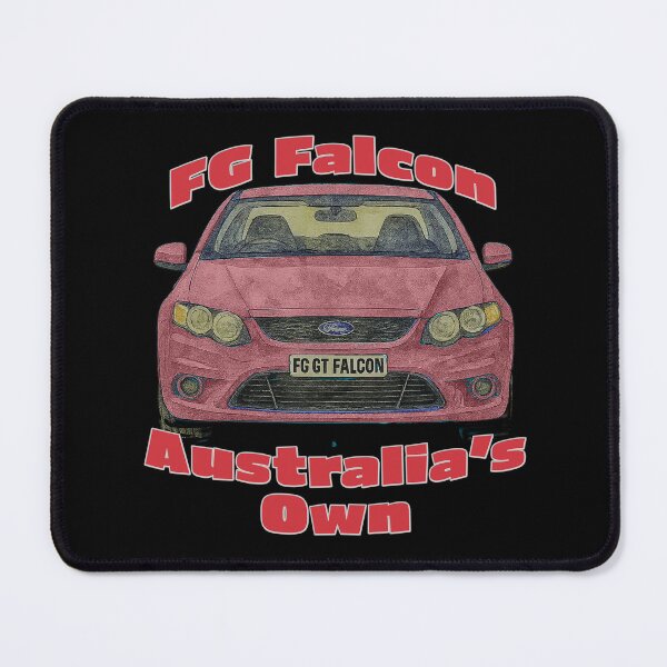 Item preview, FG GT Falcon red front view Australias Own car art designed and sold by Michael van der Hoorn.