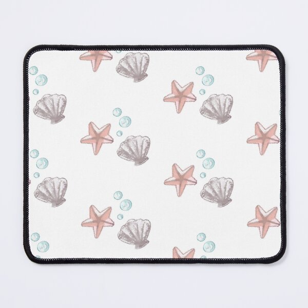 Item preview, ocean sea theme bubbles seashell starfish marine cute silly drawings aquatic designed and sold by Kyna Arts.