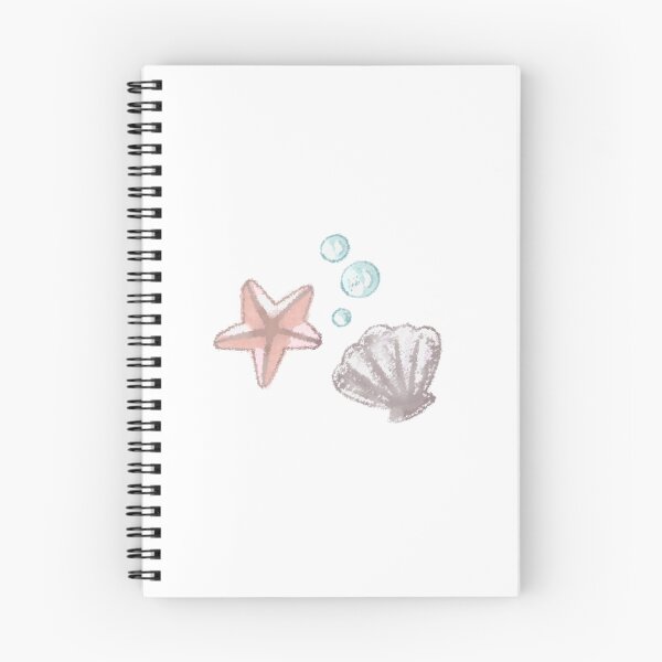 Item preview, ocean sea theme bubbles seashell starfish marine cute silly drawings aquatic designed and sold by Kyna Arts.