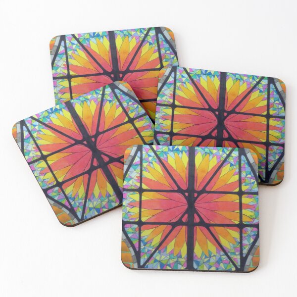 Item preview, 1000 - DESIGN FOR A STAINED GLASS WINDOW - DAVE EDWARDS - MIXED MEDIA - 2025 designed and sold by BLYTHART.