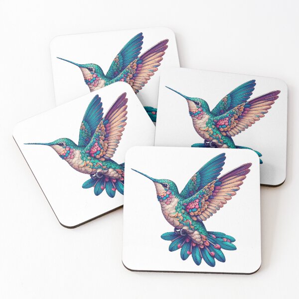 Item preview, Hummingbird Detailed Illustration | Vibrant Colibri Digital Art designed and sold by  Ojo de Lilith.
