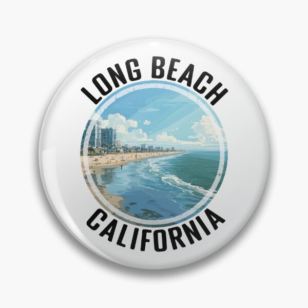 Item preview, Long Beach - California (with Black Lettering) designed and sold by VelvetRoom.