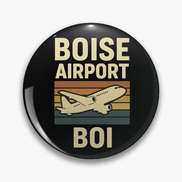 Artikelvorschau, Boise Flughafen Vintage Grunge Design | Retro Luftfahrt Reise T-Shirt entworfen und verkauft von Stylewhimsy.
