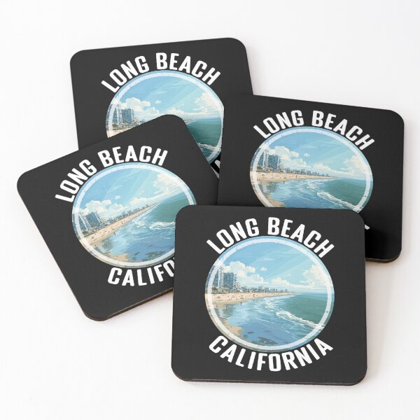 Item preview, Long Beach - California (with White Lettering)l designed and sold by VelvetRoom.