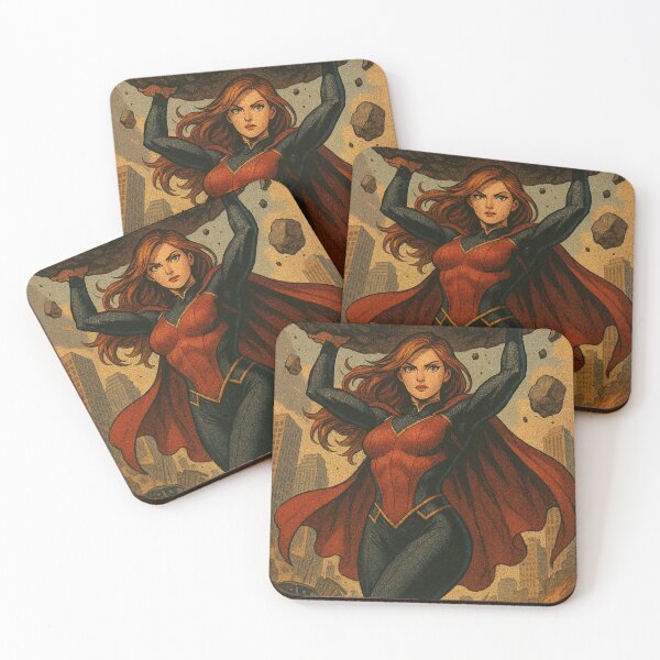 Item preview, Unbreakable Heroine Saves the City. Trading card. designed and sold by JonelleTshirts.
