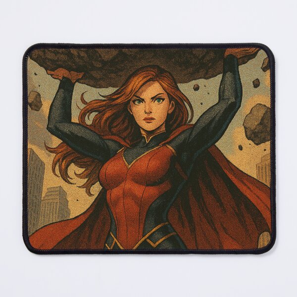 Item preview, Unbreakable Heroine Saves the City. Trading card. designed and sold by JonelleTshirts.