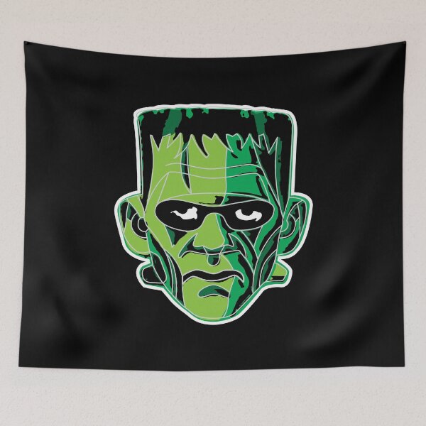 Item preview, Frankenstein Face Classic Gothic Horror Movie Icon Karloff Monster Fragile designed and sold by Captain Banjo.