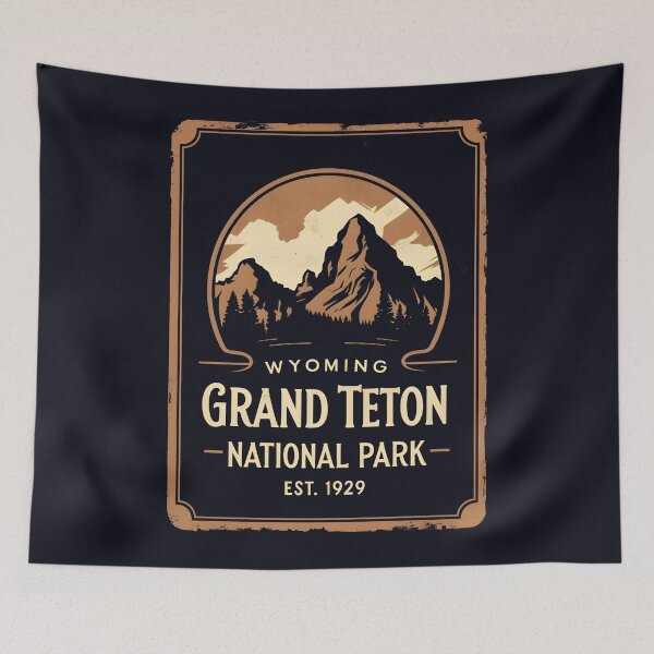 Item preview, Grand Teton National Park - Wyoming - US  designed and sold by GoodOldVintage.