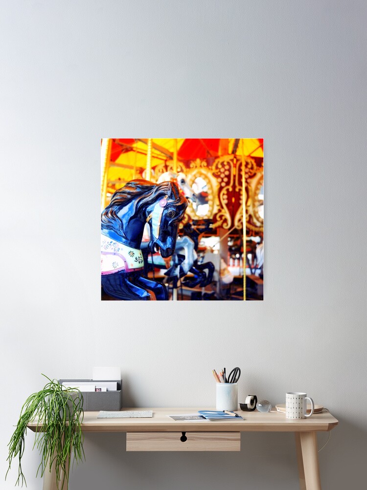 Thumbnail 1 of 3, Poster, Coney Island Carousel designed and sold by jdempsey.