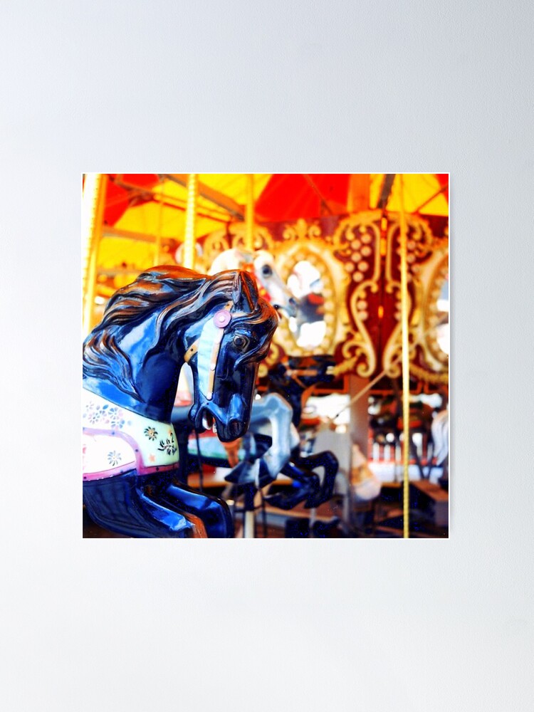 Thumbnail 2 of 3, Poster, Coney Island Carousel designed and sold by jdempsey.