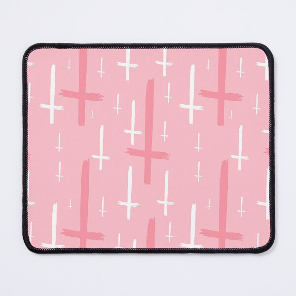Item preview, upside down inverted cross pastel pink designed and sold by Gossip Rag.