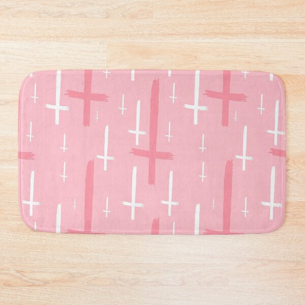 Item preview, upside down inverted cross pastel pink designed and sold by Gossip Rag.