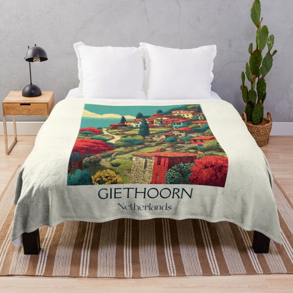 Item preview, Giethoorn Netherlands Vintage Travel Poster | The Venice of Holland Retro Art designed and sold by TuncGK.