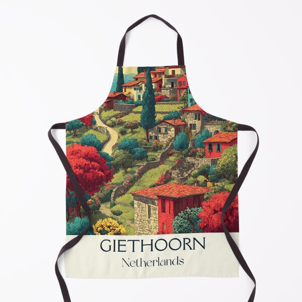 Item preview, Giethoorn Netherlands Vintage Travel Poster | The Venice of Holland Retro Art designed and sold by TuncGK.