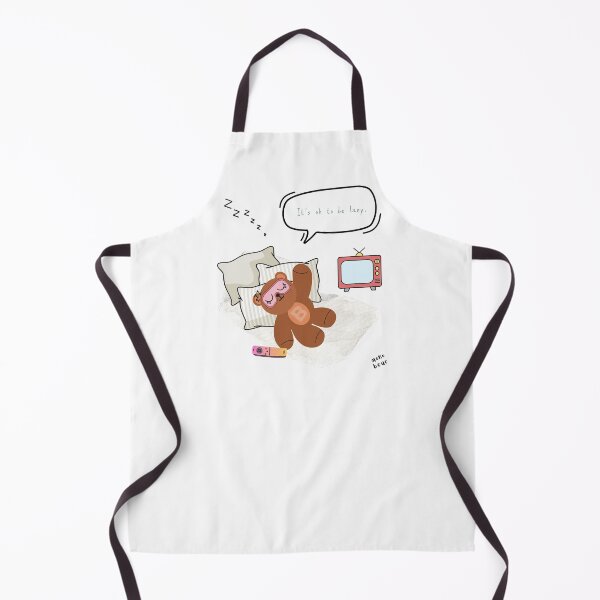 Item preview, Mono Bear Message – It’s Ok to Be Lazy ( White / Transparent ) designed and sold by mintmono-studio.
