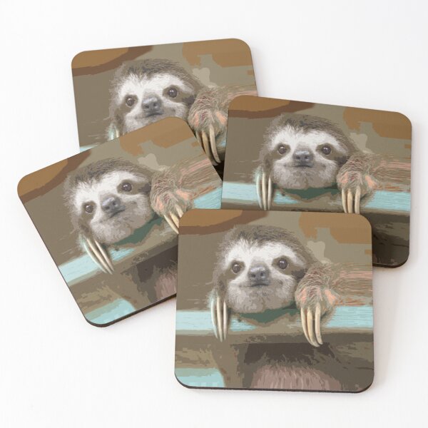 Item preview, Adorably Cute Sloth Modern Contemporary Animal Art designed and sold by SandyMDesigns.