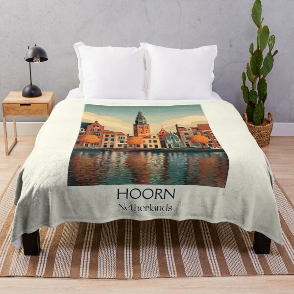 Item preview, Hoorn Netherlands Vintage Travel Poster | Golden Age Harbor Retro Art designed and sold by TuncGK.