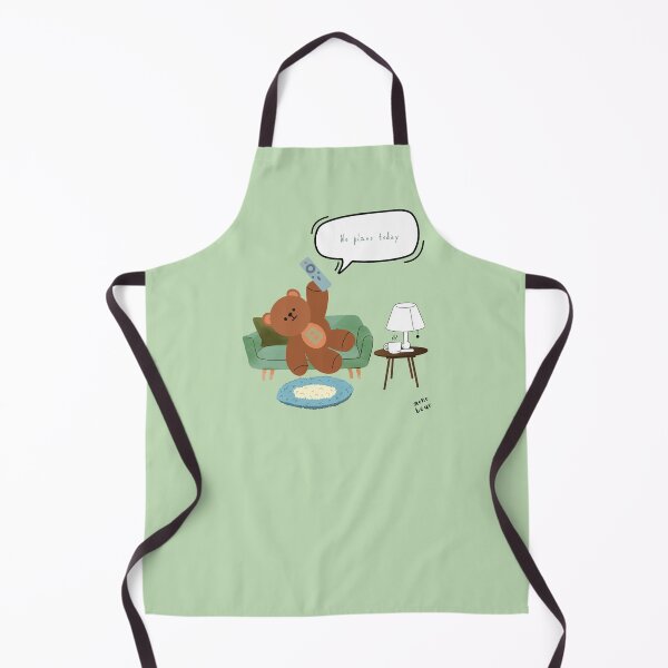 Item preview, Mono Bear Message – No Plans Today ( Green Background ) designed and sold by mintmono-studio.