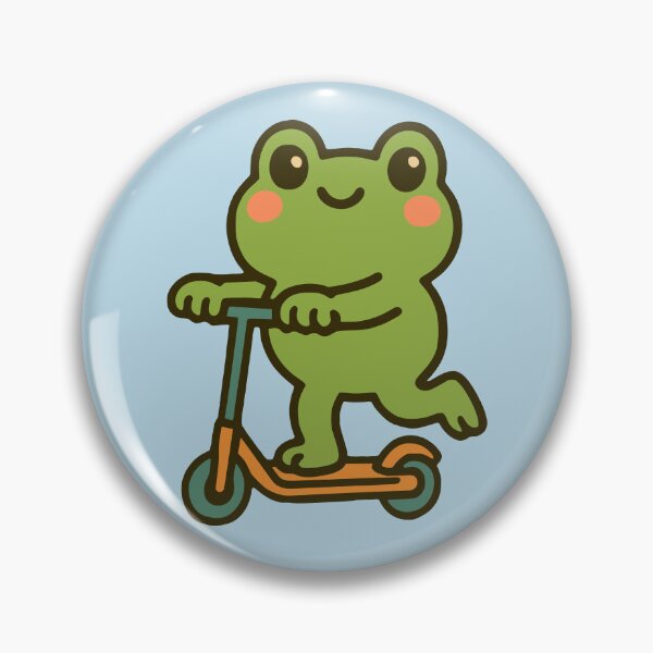 Item preview, Dolled Up Cute Frog Scooting Hand Drawn Cartoon Animal designed and sold by NosandEdgy.