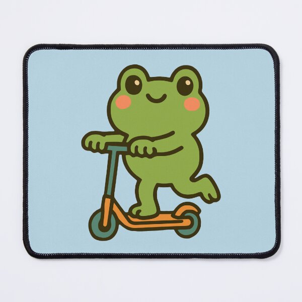Item preview, Dolled Up Cute Frog Scooting Hand Drawn Cartoon Animal designed and sold by NosandEdgy.