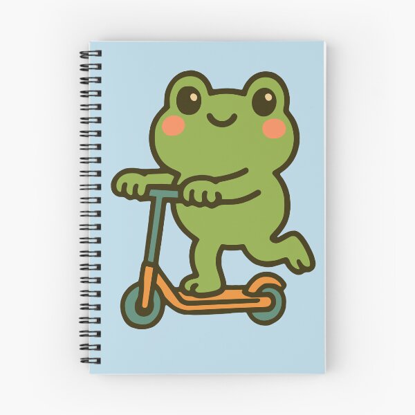 Item preview, Dolled Up Cute Frog Scooting Hand Drawn Cartoon Animal designed and sold by NosandEdgy.