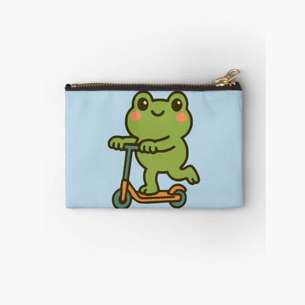 Item preview, Dolled Up Cute Frog Scooting Hand Drawn Cartoon Animal designed and sold by NosandEdgy.